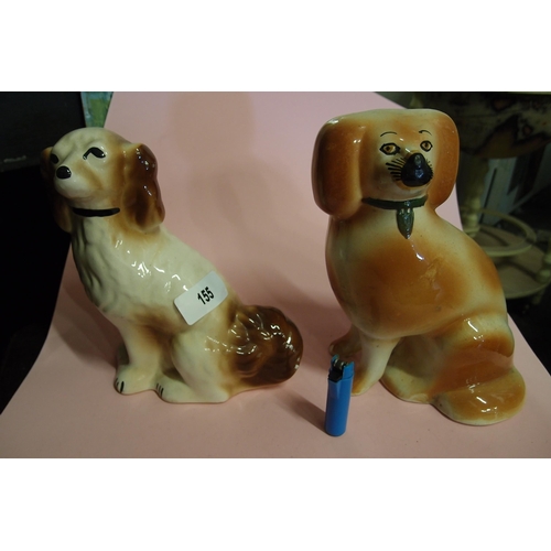 155 - VINTAGE CERAMIC DOGS