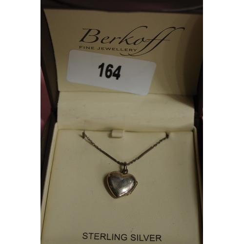 164 - LADIES BERKOFF STERLING SILVER PENDANT