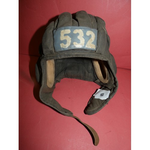 183 - WW2 TANKER HELMET