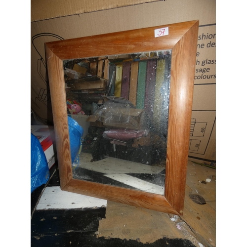 37 - FRAMED MIRROR