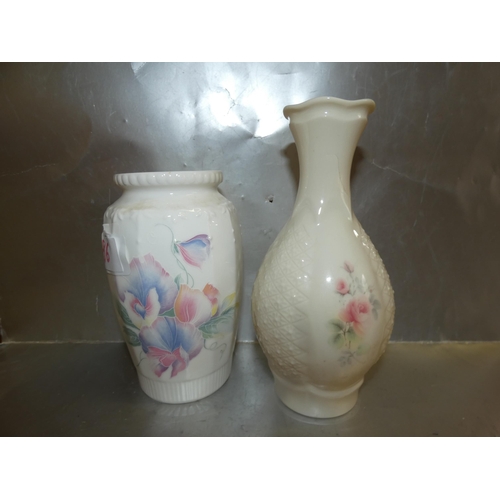 86 - 2 COLLECTABLE STAMPED VASES