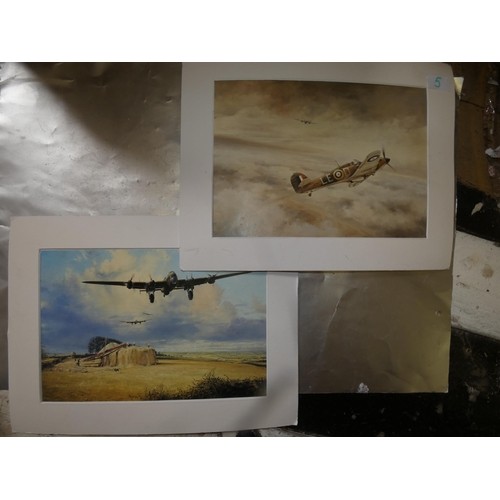 16 - 2 PICTURES OF EARLY MODEL AIR PLANES  MAINLY FIGHTERS