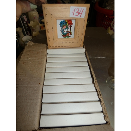 134 - QTY OF SMALL FRAMED PICTURES