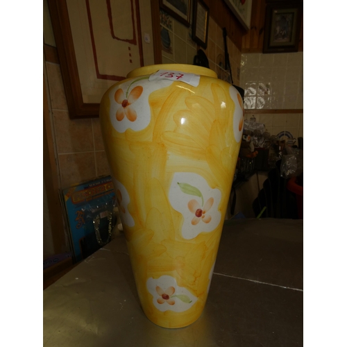 137 - TALL YELLOW VASE