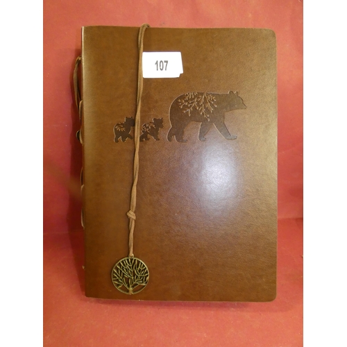 107 - QUALITY PHOTO ALBUM WITH BLACK SHEETS