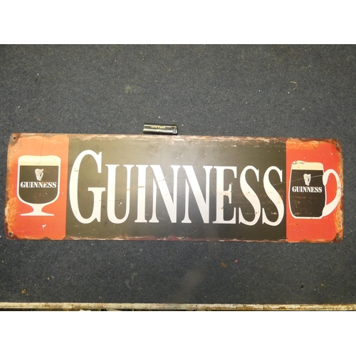 146 - ENAMILIZED 4FT  X1FT  GUINNESS SIGN