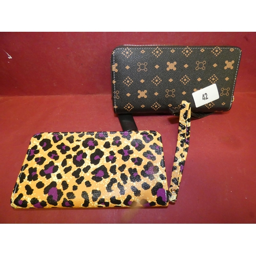 42 - 2 NEW QUALITY LADIES WALLETS