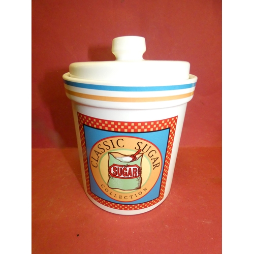 82 - HEAVY CERAMIC SUGAR JAR