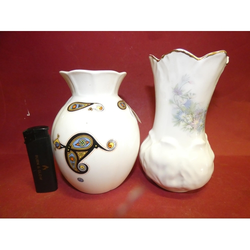 92 - ROYAL TARA AND CROWN COLLECTABLE VASES