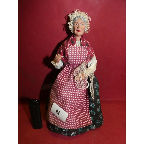 94 - FRENCH CERAMIC WOMEN FIGURINE