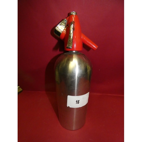 16 - VINTAGE SPARKLET SODA SYPHON