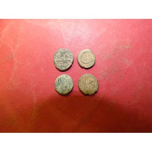 287 - 4 OLD ROMAN COINS