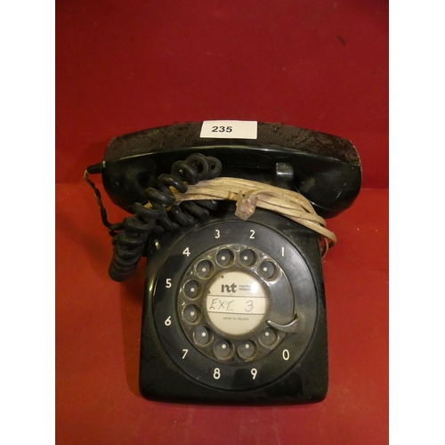 235 - OLD BAKELITE  ROTARY PHONE