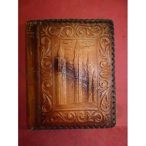 28 - VINTAGE LEATHER COVER