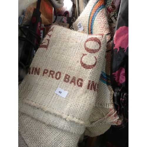 40 - 2 COFFEE SACKS