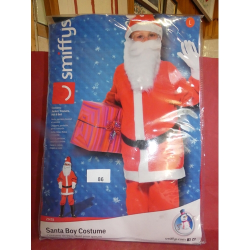 86 - SANTA BOY COSTUME-SIZE L