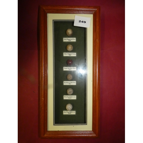 VINTAGE HISTORY OF GOLF BALL DISPLAY
