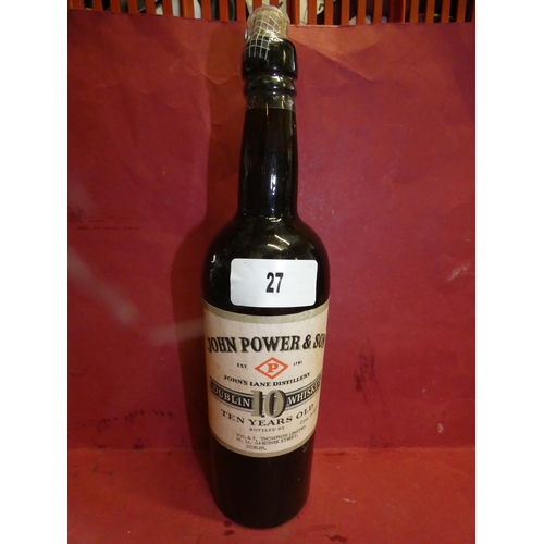 27 - JOHN POWER AND SON-10 YEARS OLD  WHISKEY