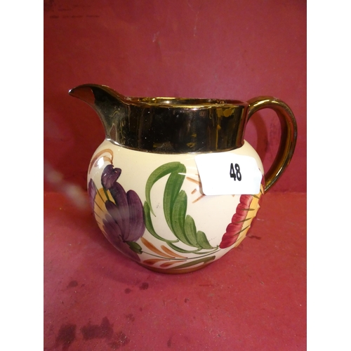 48 - LARGE HAND PAINTED WADE JUG