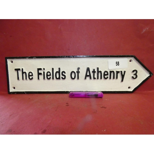 58 - FIELDS OF ATHENRY CAST SIGN