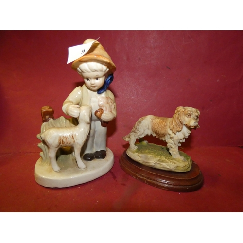 9 - 2 VINTAGE SHELF FIGURINES