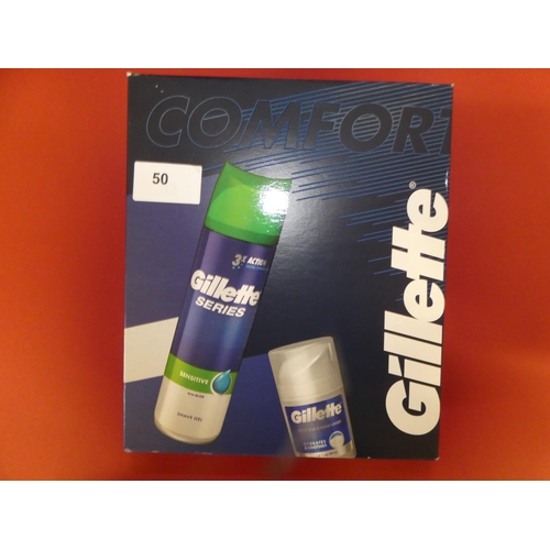 50 - GILLETTE SENSITIVE SERIES GIFT SET