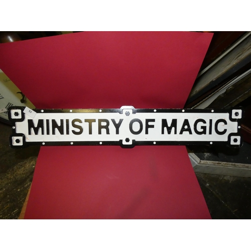 53 - MINISTRY OF MAGIC SIGN