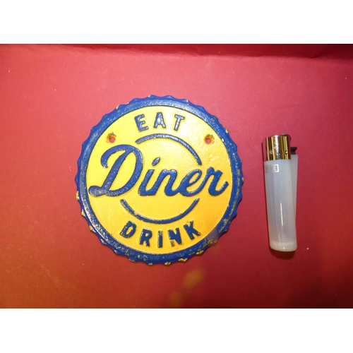 90 - EAT DINER ROUND SIGN