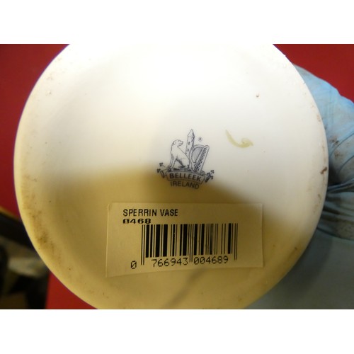 VINTAGE BELLEEK SPERRIN VASE