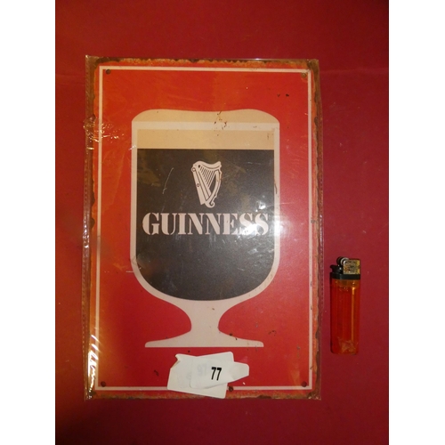 77 - GUINNESS TIN SIGN