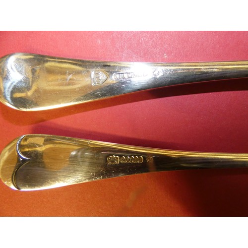 69 - 6 VINTAGE DIXON SPOONS AND JAPANESE VASE