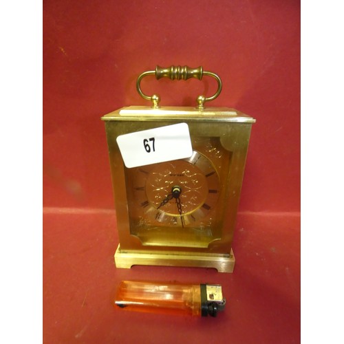 67 - VINTAGE STAWER BRASS CARRIAGE CLOCK