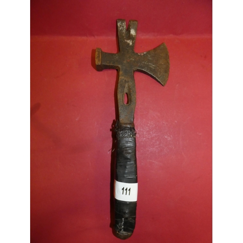 111 - VINTAGE  FIRE MANS HAMMER-AXE-NAIL PULLER