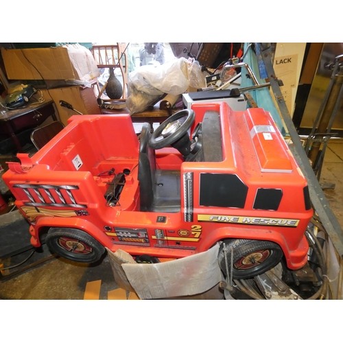 Fire truck on sale power wheels