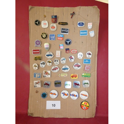 10 - LARGE QTY. OF PINS AND BADGES