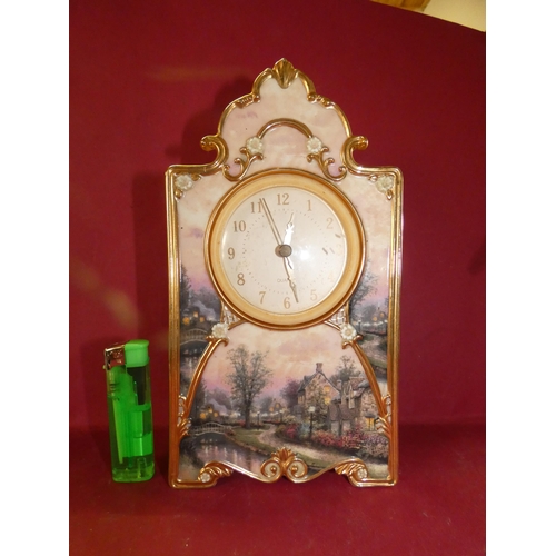 11 - CAMPLIGHT LANE  HEIR LOOM PORCELAIN CLOCK