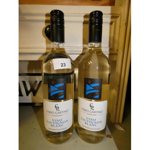 23 - 2 BOTTLES OF SAUVIGNON BLANC WINE