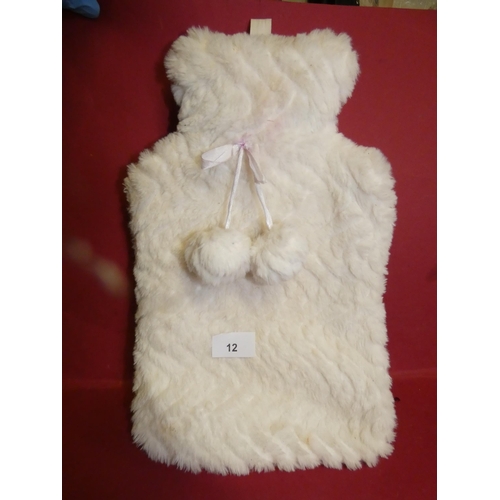 12 - FUR HOT WATER BOTTLE