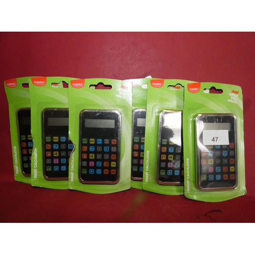 47 - 6 PCS. SMART CALCULATORS