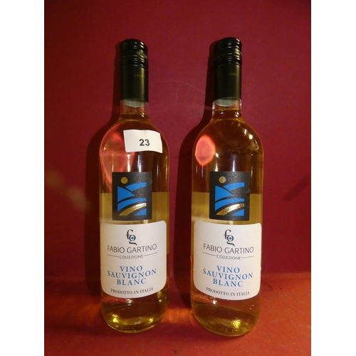 23 - 2 BOTTLES OF SAUVIGNON BLANC WINE