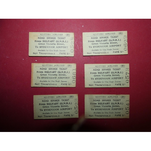 727 - 6 VINTAGE RAILWAY TICKETS