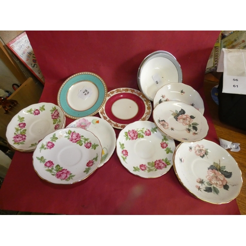 54 - QTY OF COLLECTABLE SAUCERS