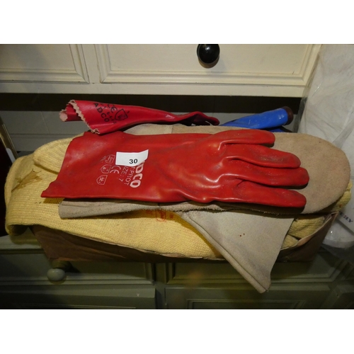 30 - QTY OF THE QUALITY SAFETY WORK GLOVES