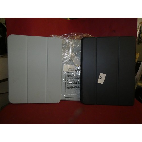 22 - 3 NEW TABLET CASES