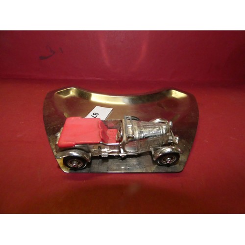 87 - VINTAGE BENTLEY VEHICLE ON TRAY MODEL