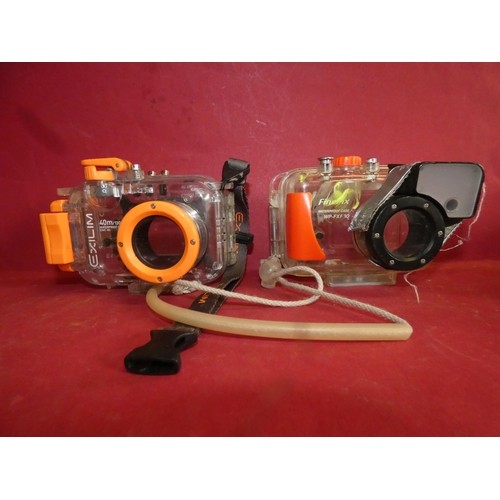 24 - PAIR OF WATERPROOF CAMERA CASES