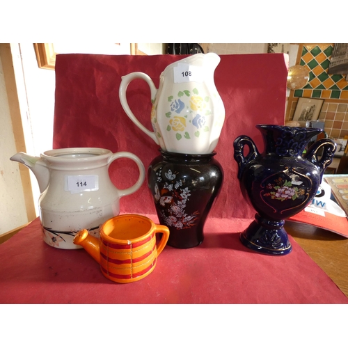 108 - QTY OF VINTAGE JUGS AND VASES