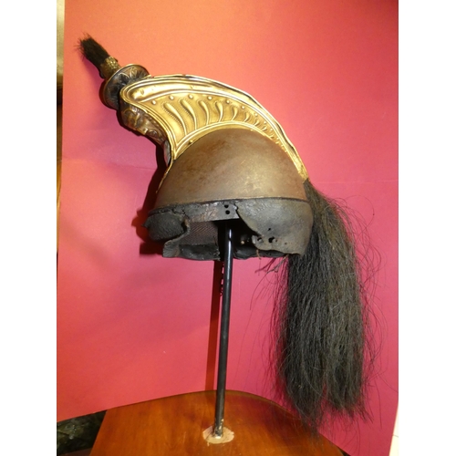 189 - French cuirassier helmet, late 19th century. OLD AND RESTORED