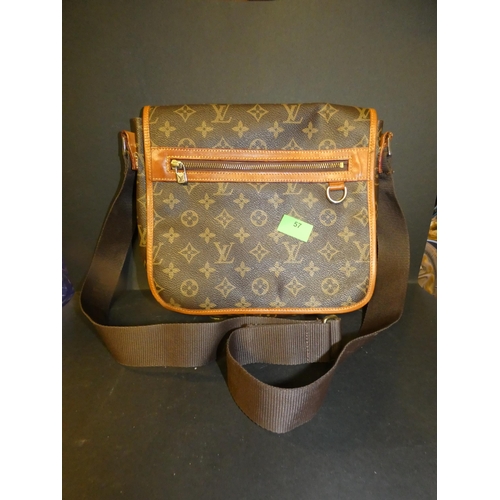 57 - LOUIS VUITTON MONOGRAM MESSENGER SHOULDER BAG