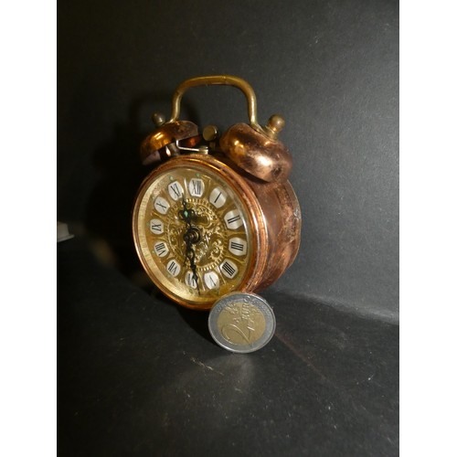 7 - Vintage Blessing West Germany Mini Wind Up Alarm Clock